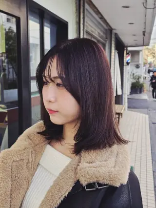 ミディアム カラー 透明感🫧艶カラー✨ レイヤー✂渡辺祐輔のヘアスタイル
