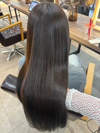 ロング カラー レイヤー✂︎ぷつボブ 艶カラー🤍noaのヘアスタイル