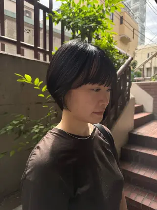 ショート さくら/カラー/ レイヤー/銀座໒꒱のヘアスタイル