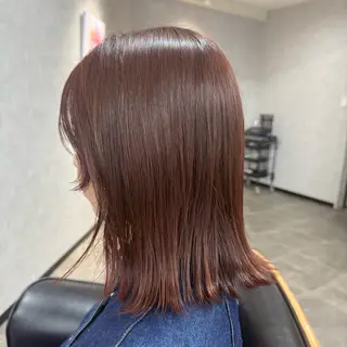 ミディアム カラー ’Flower’ AYAKAのヘアスタイル