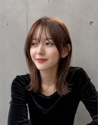 ミディアム カラー パーマ ヘアアレンジ ☘️透明感カラー☘️ レイヤー/コウスケのヘアスタイル