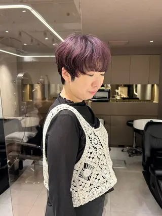ショート カラー レイヤーカット🎀 渋谷/sayuのヘアスタイル