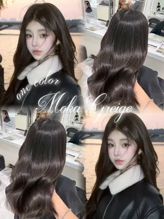 ロング カラー ヘアアレンジ 艶髪グレージュ🩶 maharuのヘアスタイル