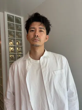 ショート メンズ 【メンズ縮毛矯正】 FILMS 軍司のヘアスタイル