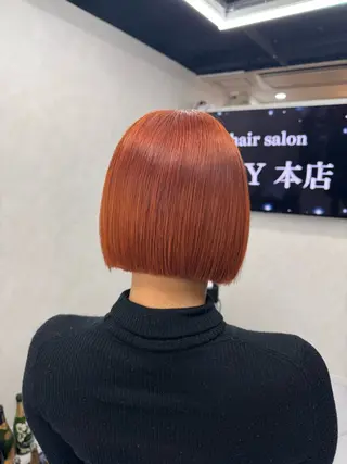 ショート カラー ブリーチ/エクステ モデル募集中🖤のヘアスタイル