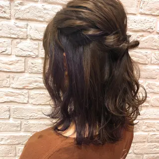 ミディアム 反橋 聖のヘアスタイル