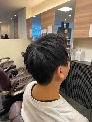ショート メンズ メンズパーマモデル 大募集中のヘアスタイル