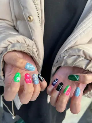 ネイル なぽ ❤︎長さだし / 韓国nailのネイルデザイン