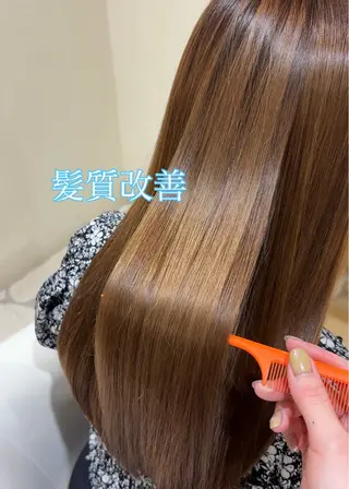 セミロング カラー パーマ/髪質改善 【榎本千夏】のヘアスタイル