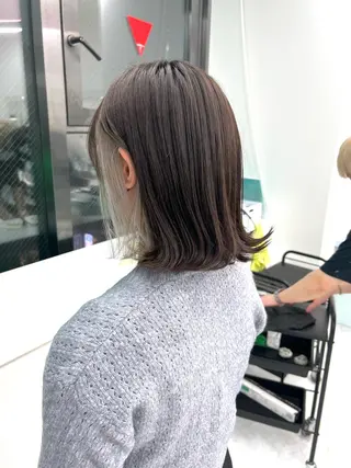ミディアム カラー パーマ キッズ ネイル マツエク・マツパ アイブロウ KANAMI 🌏のヘアスタイル