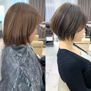 ショート レイヤー/ショート/ 山見陽のヘアスタイル