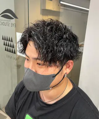 パーマ メンズ 京都河原町 メンズパーマ助川龍哉のヘアスタイル