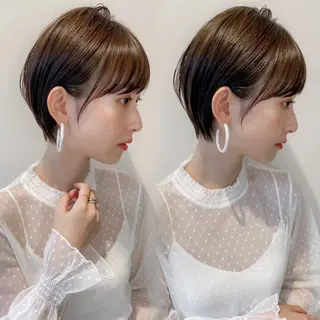 ショート 髪質改善/縮毛矯正/ レイヤーカットななこのヘアスタイル