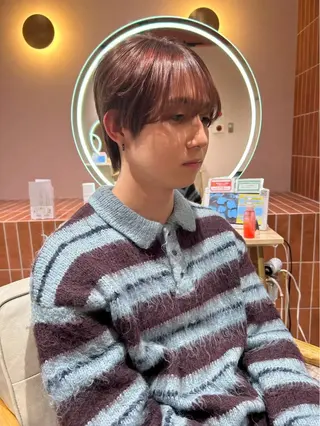 カラー メンズ 透明感カラー/ メンズ🫧レア🍀のヘアスタイル