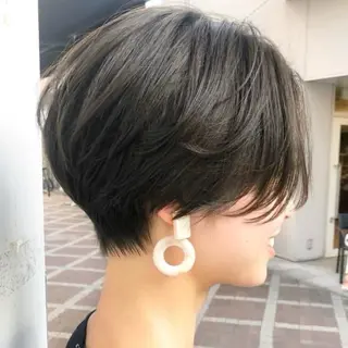 ショート 🫧ロングレイヤー 韓国透明感カラー🫧のヘアスタイル