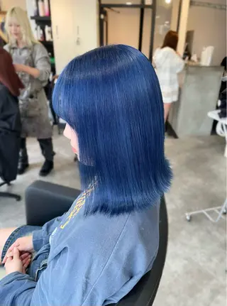 ミディアム カラー 西宮ハイトーンカラー ひらり💜のヘアスタイル