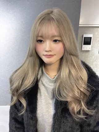 ロング カラー lafit ラフィット 下大利のヘアスタイル