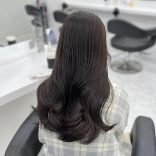 カラー 中×韓mix🥀秋色 ワンホンヘア🤍のヘアスタイル
