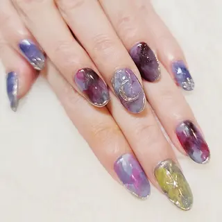 ネイル 手描きｱｰﾄ&推し活 🌟Wisteriaのネイルデザイン