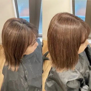 ミディアム カラー 夜23時まで予約🉑 reverieあきらのヘアスタイル