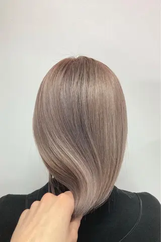 ロング カラー 前田 雄のヘアスタイル