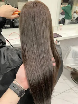 ロング カラー パーマ ヘアアレンジ メンズ キッズ 上品＆韓国風 🥀海心🥀のヘアスタイル