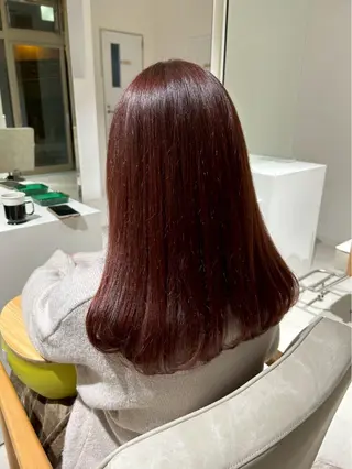セミロング カラー 木村 友泉のヘアスタイル