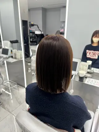 ショート ハイトーン✖️ 縮毛矯正シュンペイのヘアスタイル