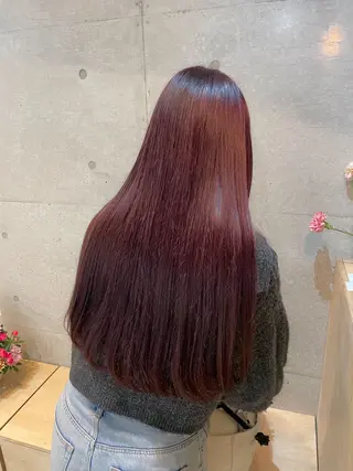 ロング カラー 【表参道】Ruri デジタルパーマのヘアスタイル