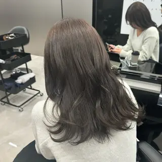 ミディアム カラー 新宿/顔周りカット/ レイヤー/がっきーのヘアスタイル