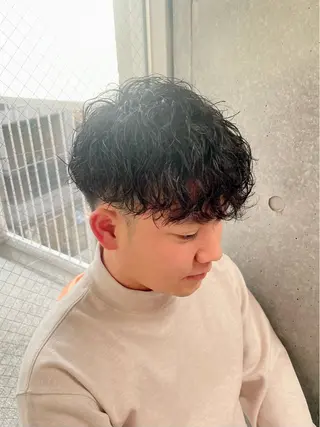 パーマ メンズ メンズモテパーマ💙 fuwaのヘアスタイル