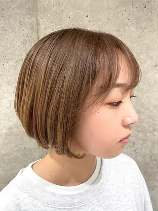 ショート カラー ハイライトが 得意なニキです😊のヘアスタイル