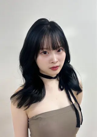 セミロング 韓国・艶カラー🌙 Runa🌙のヘアスタイル