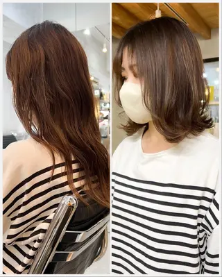 ミディアム 村上ゆうすけ 髪質改善🪞縮毛矯正のヘアスタイル