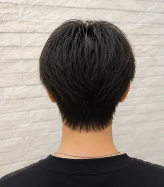 ミディアム メンズ 【メンズ特化】セン ターパート/保坂太一のヘアスタイル