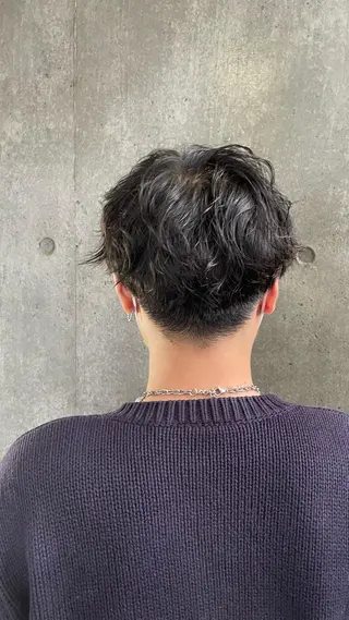 パーマ メンズ もりたみかこ 美容師お休み中のヘアスタイル