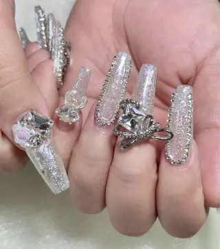 ロング ミ ナのネイルデザイン