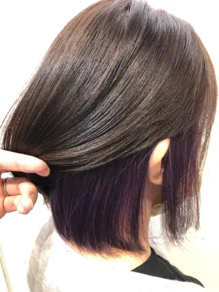 ショート カラー hair care ACRO店長 谷のヘアスタイル