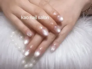 ネイル kao nail マグネット/長さだしのネイルデザイン