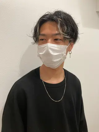カラー パーマ メンズ リベイルけんた モデル募集のヘアスタイル
