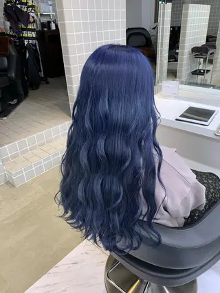 ロング カラー ヘアアレンジ 🩵 JURI🩵のヘアスタイル