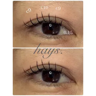 マツエク・マツパ hays. eyelashのマツエク・マツパデザイン