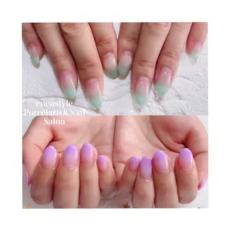 ミディアム ネイル 🐾enen style 🐾のネイルデザイン