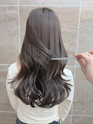 セミロング カラー パーマ 《柔らかhair𓍯 》木村美姫のヘアスタイル