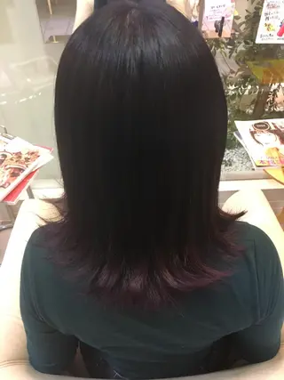 ミディアム カラー 金村 綾芽のヘアスタイル