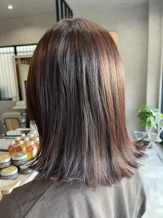 ミディアム カラー 一ノ瀬 暁のヘアスタイル