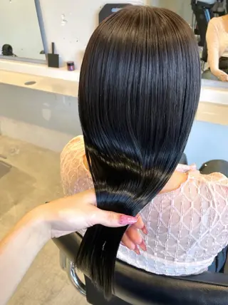 セミロング カラー tim hinaのヘアスタイル