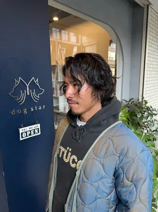 パーマ メンズ dogstar 加藤翔大のヘアスタイル