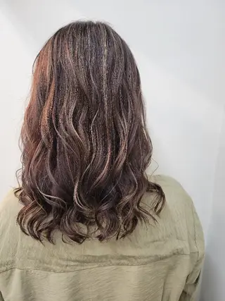 セミロング カラー ダブルカラーモデル☆ SHUNYAのヘアスタイル
