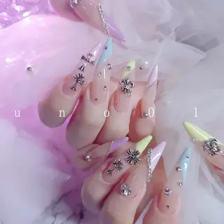 ネイル 梅田🦄中崎町🩵 u n o 0 1のネイルデザイン